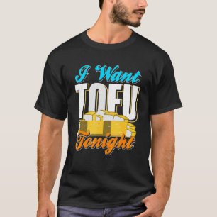 Camiseta Quiero TOFU Esta Noche Retro Guay Vegan Designs Pr