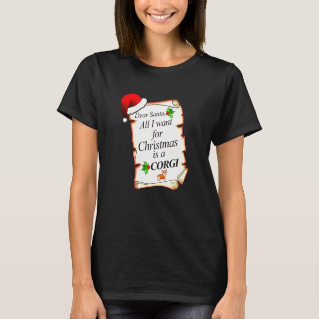 Camiseta Quiero Un Corgi (Anverso)