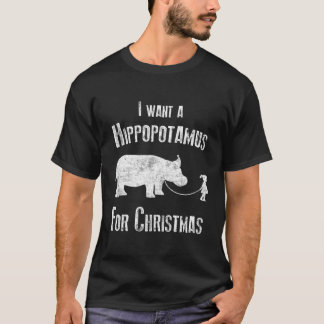 Camiseta Quiero Un Hipopótamo Para Hippos