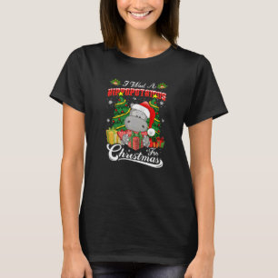 Camiseta Quiero Un Hipopótamo Para La Nochebuena De Navidad