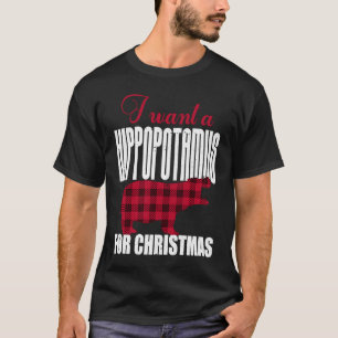 Camiseta Quiero Un Hipopótamo Para Los Navidades