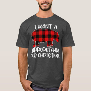 Camiseta Quiero Un Hipopótamo Para Los Navidades Hippo Buff