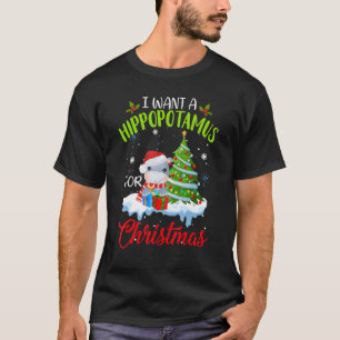 Camiseta Quiero Un Hipopótamo Para Los Navidades Hippo Xmas