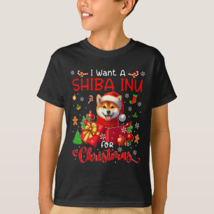 Camiseta Quiero Un Inu Shiba Para El Propietario De Navidad