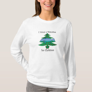 Camiseta Quiero un manatee para el navidad