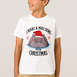 Camiseta quiero un moo deng para navidades