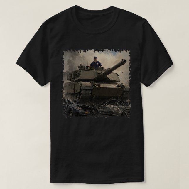 CAMISETA ¡QUIERO UN TANQUE! (Diseño del anverso)
