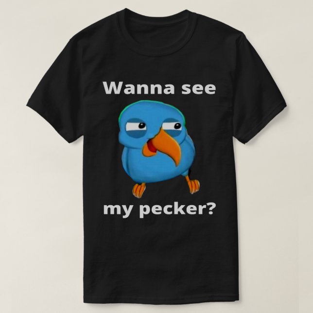 Camiseta Quiero ver mi pájaro de Pecker  (Diseño del anverso)