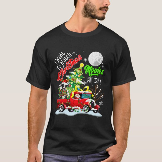 Camiseta Quiero ver películas de Navidad Santa Appenzeller  (Anverso)