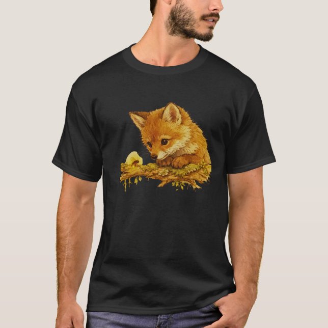 Camiseta Quiet Curiosity Storybook Animal Art (Anverso)