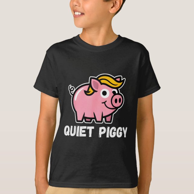 Camiseta Quiet Ggy Snarky Litical G Joke Design  (Anverso)