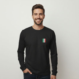 Camiseta Quiet Luxury Black Long Sleeve Logo Italy