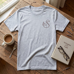 Camiseta Quiet Luxury Minimalista Swan Crest Hea