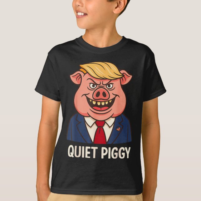 Camiseta Quiet, Quiet Ggy Funny Sarcastic Litical G Cartoon (Anverso)