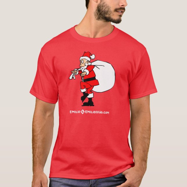 Camiseta quiet santa (Anverso)