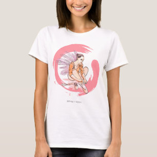 Camiseta Quietud en Movimiento – Bailarina Minimalista y En