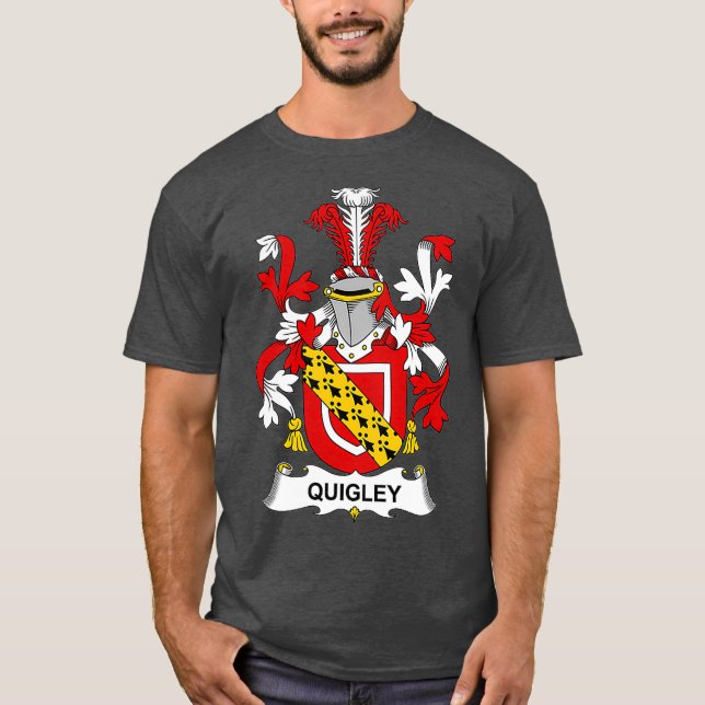 Camiseta Quigley Escudo de armas de la familia (Anverso)