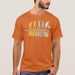 Camiseta Quilador de Evolución Humana BBQ Graciosa Barbeque