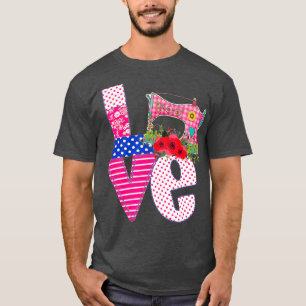 Camiseta Quillado amor acolchado regalos acolchados diverti