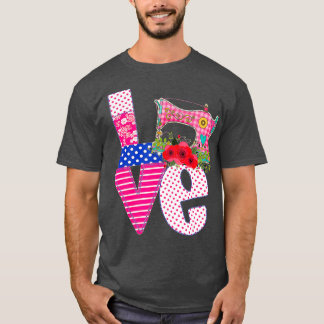 Camiseta Quillado amor acolchado regalos acolchados diverti