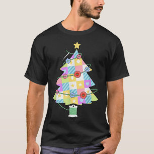 Camiseta Quillado de árboles de Navidad para coser artesana