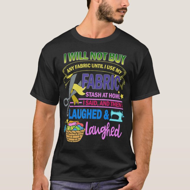 Camiseta Quilling Funny Use Fabric In Home Para Quilters (Anverso)