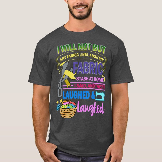 Camiseta Quilling Funny Use Fabric In Home Para Quilters (Anverso)
