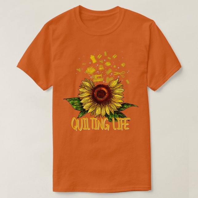 Camiseta Quilling Life Love Sun Flower (Diseño del anverso)
