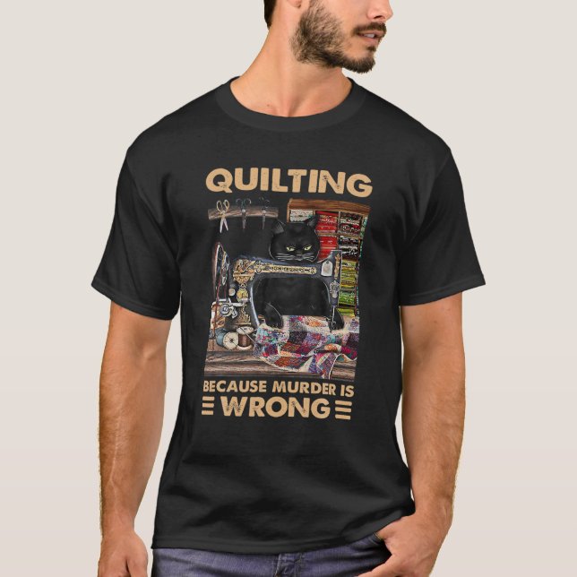 Camiseta Quilling Porque El Asesinato Está Equivocado - Cat (Anverso)