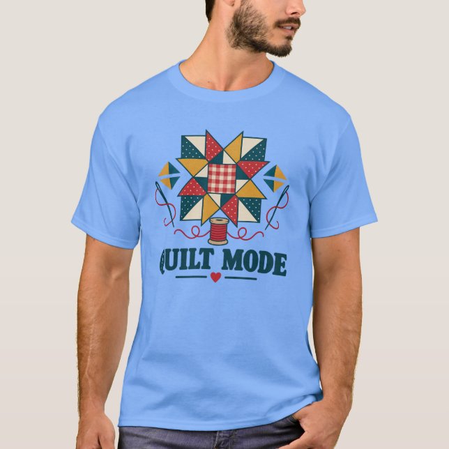 Camiseta Quilter de Parche de Modo de Colcha (Anverso)