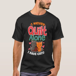 Camiseta Quilter Mascota De Gatos Needlework Para Whispere