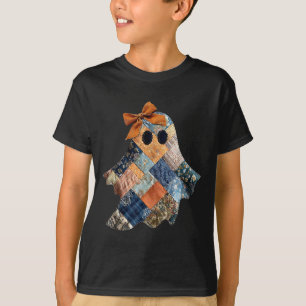 Camiseta Quilter Quilter Fall Ghost Quilt Block Autum
