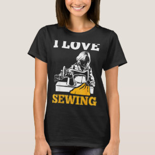 Camiseta Quilting Cote Scoser Tejido Sewerperson I Love Se