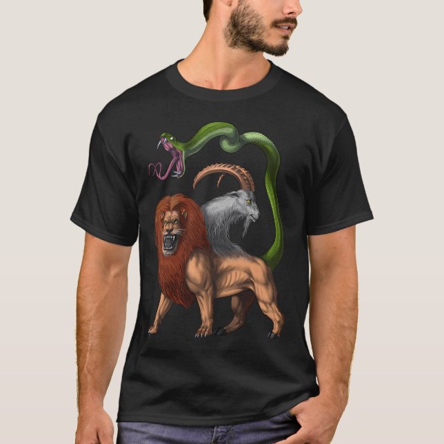 Camiseta Quimera de la mitología griega (Anverso)
