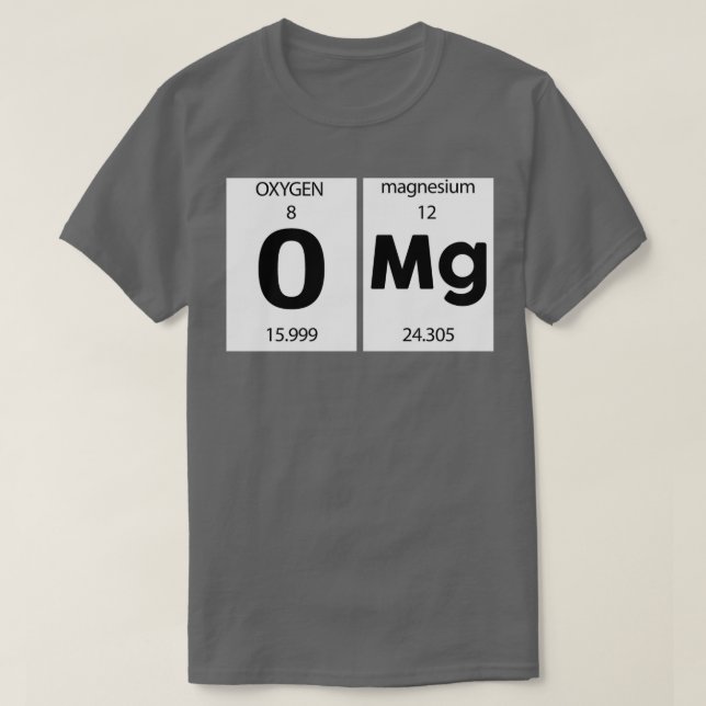 Camiseta Química (Diseño del anverso)