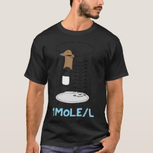 Camiseta Química 1 Mole Por Litro Para Mole O Avogadro