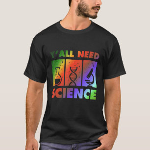 Camiseta Química Biología Física Profesora Y'all Ne