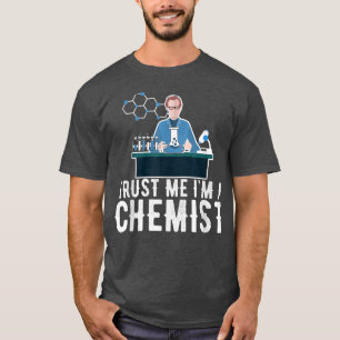 Camiseta química ciencia Molécula Átomo químico en