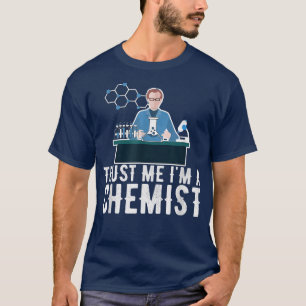 Camiseta química ciencia Molécula Átomo químico en