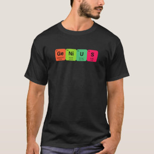 Camiseta Química científica de elementos genitales de tabla