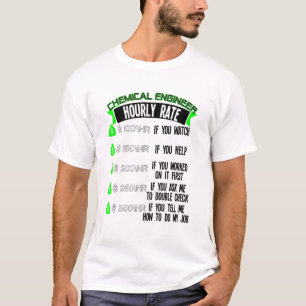 Camiseta Química de clasificación por hora de ingeniero quí