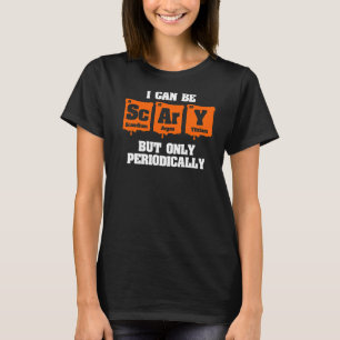 Camiseta Química de Halloween puedo ser asustado pero solam