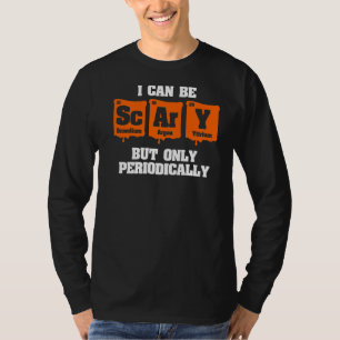 Camiseta Química de Halloween puedo ser asustado pero solam