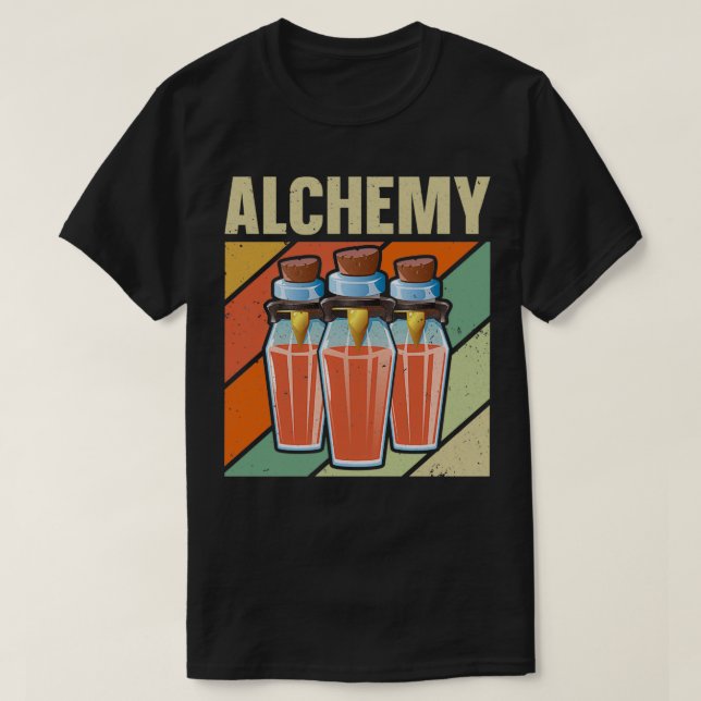 Camiseta Química de la alquimia alquimista poción (Diseño del anverso)
