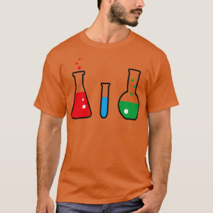 Camiseta Química de los tubos de ensayo