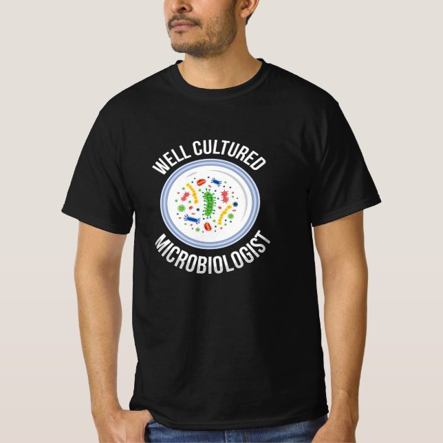 Camiseta Química de microbiología culta (Anverso)
