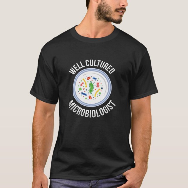 Camiseta Química de microbiología culta (Anverso)