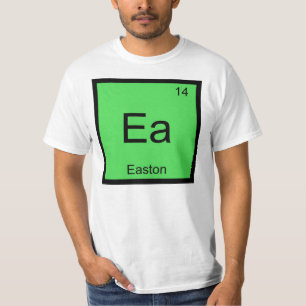 Camiseta Química del nombre Easton Elemento Tabla periódica