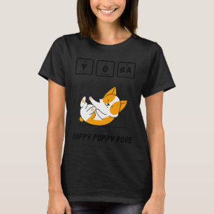 Camiseta Química del perro del yoga Happy Puppy Pose
