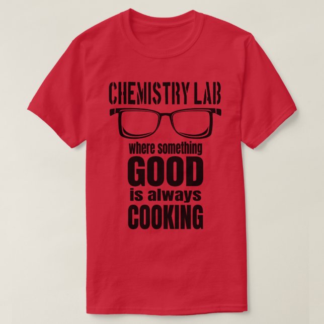 Camiseta Química divertida en laboratorio (Diseño del anverso)